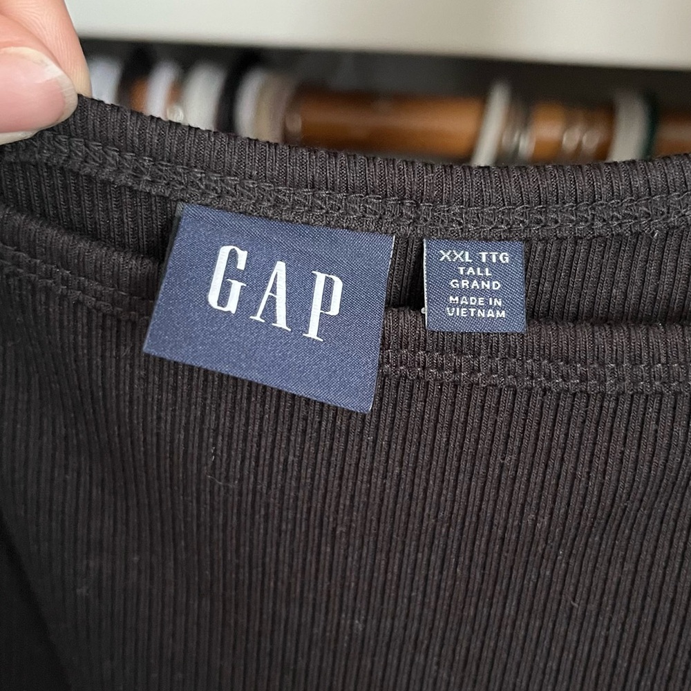 GAP Black Mixed Media Jumpsuit - Picture 2 of 6